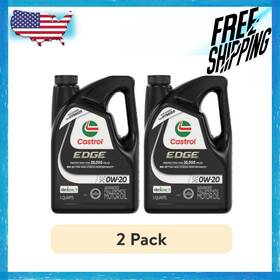 5262767010 Castrol Edge 0w-20 Full Synthetic Motor Oil 5 Quart Wear Protection 2 Pack