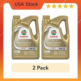 563331326 Castrol Edge Extended Performance 0w-20 Advanced Full Synthetic Motor Oil 2 Pack