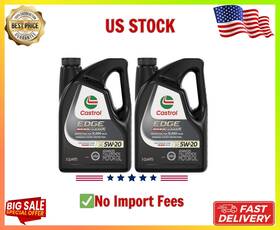 Castrol 726084293243 2 Pack Edge High Mileage Full Synthetic Engine Oil 5w-20 5 Quart