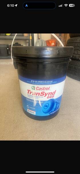 73828840 Castrol Transynd 668 Synthetic Transmission Fluid Bucket