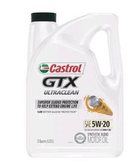 P00f77b-04 Castrol Brand New Gtx 20w-50 Conventional Motor Oil 5 Quarts