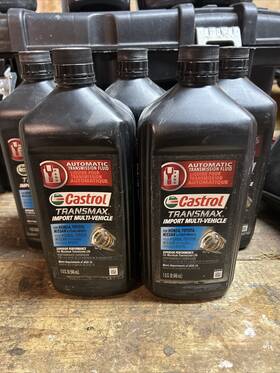 P01b540-00 Castrol 5pk. Transmax Multi Vehicle Transmission Fluid 1 Quart Each. 5 Quarts Total
