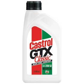 P01bf4d-01 Castrol Gtx Classic 20w-50 High Zinc Motor Oil 1 Quart For And Vintage Cars