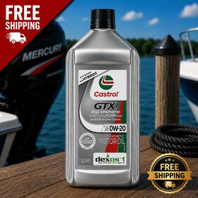Castrol P021db0-00 Gtx Full Synthetic 0w-20 Motor Oil 1 Quart- Free Shipping Usa
