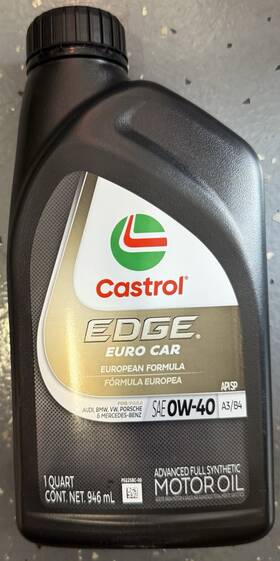 P0225bd-00 Castrol Castro 0w40 Euro P0225bd-00 Castrol Castro 0w40 Euro