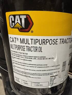 105-3335 Caterpillar Cat Multi Purpose Tractor Oil Mto 5 Gallon Buckets 105-3335 Caterpillar Cat Multi Purpose Tractor Oil Mto 5 Gallon Buckets