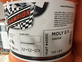 Nlgi-2 Champion 4051c Moly Ep Grease Pallet Of 9 Drums