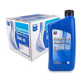 224118-721 Chevron Supreme Motor Oil Sae 10w-40 - 1 Quart Case Of 12