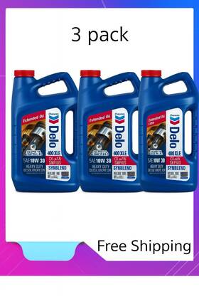257000388 Chevron Delo 400 Xle Heavy Duty Synblend Diesel Engine Oil 10w-30 1 Gallon Pack Of 3