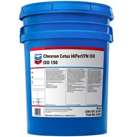 259140448 Chevron Cetus Hipersyn 150 Synthetic Compressor Oil 1 - 5 Gallon Pail