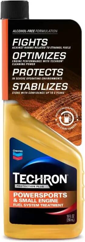 266707338 Chevron Techron Protection Plus Powersports And Small Engine Fuel System 10 Oz