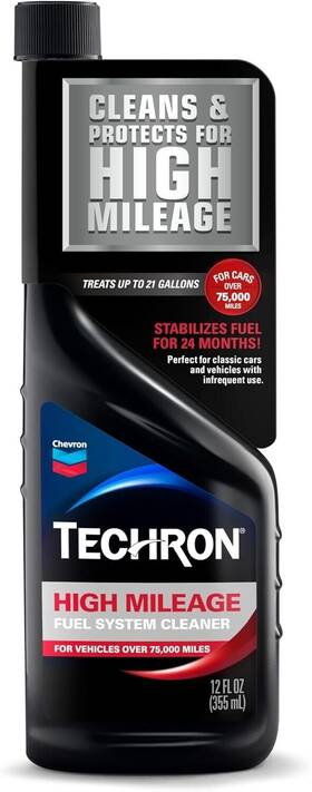 266711163 Chevron Techron High Mileage Fuel System Cleaner 12 Oz Pack Of 1