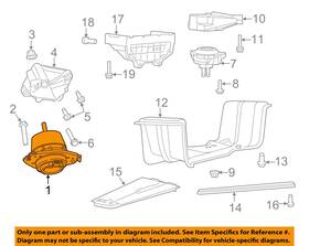 68252522aa Chrysler Oem 12-23 Durango Engine Trans Mounting-isolator