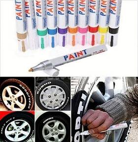 Colibyou 746264042379 Universal Waterproof Permanent Paint 1 Count Pack Of White