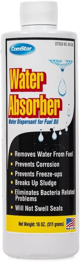 Comstar 024924603307 Water Absorber Improves Fuel Oil Performance And Tank Protection 1 Pint Comstar 024924603307 Water Absorber Improves Fuel Oil Performance And Tank Protection 1 Pint