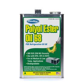 45-010 Comstar Polyol Ester Oil 68/300 Sus Poe Refrigeration For Hfc/hcfc 1 Gal 45-010 Comstar Polyol Ester Oil 68/300 Sus Poe Refrigeration For Hfc/hcfc 1 Gal