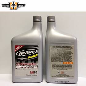 Custom Chrome / Revtech 35304 12 Quarts Motorcycle Lubricant Sae 60 Fits For Harley Air Cooled V-twin Engine