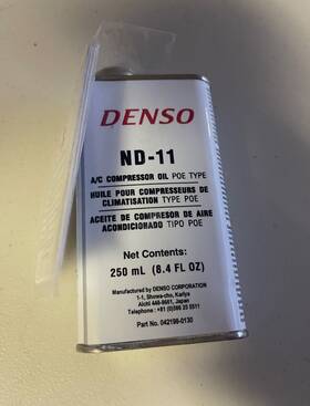 042198-0130 Denso A/c Compressor Oil Poe Type Nd-11 250ml 8.4oz 9175 Container