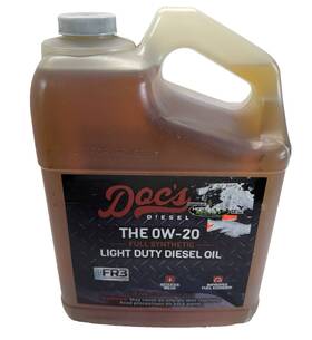 0w-20 Docs Diesel D0w20 The Full Synthetic Light Duty Oil 1 Gallon 0w-20 Docs Diesel D0w20 The Full Synthetic Light Duty Oil 1 Gallon