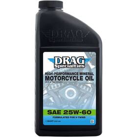 198920 Drag Specialties High-performance Mineral Engine Oil - 25w60 Motorcycle Atv/utv Pwc