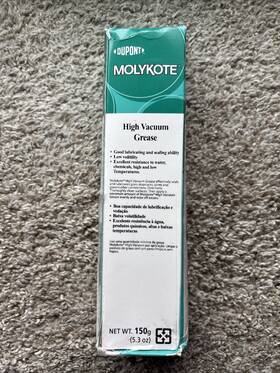 H05301a010 Dupont Molykote High Vacuum Grease 150g Expires 2029