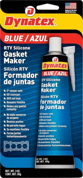 49203 Dynatex Low Volatile Rtv Silicone Gasket Maker To 500 Degree F 3 Oz Blue