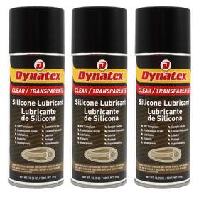 Dynatex 787930055842 Silicone Spray Lubricant 10.25 Oz Aerosol Dry Film 3-pack