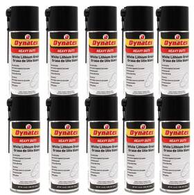 Dynatex 787930056054 White Lithium Grease 10.5 Oz Aerosol Multi-purpose 10-pack