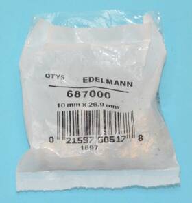 Edelmann 021597606178 Pack Of 5 Grease Fittings 10mm X 26.9mm New 687000 Edelmann 021597606178 Pack Of 5 Grease Fittings 10mm X 26.9mm New 687000