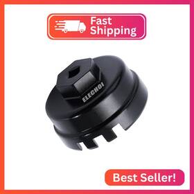 Elechoi El755 64mm 14 Flutes/6 Slots Oil Filter Cap Wrench Removal Tool Socket Compati