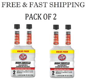 Energizer Holdings Inc. E302018700 Stp High Mileage Fuel Injector And Carburetor Cleaner - 5.25 Fl Oz 2 Count