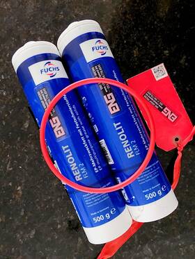 2x500gr Eng-fuchs Renolit Flm 2 001541224838 Black Ep Multipurpose Grease With Solids 1kg