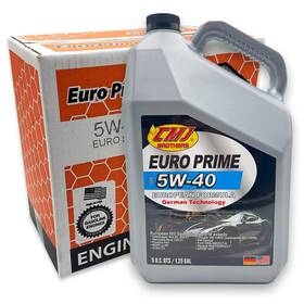 Euro Prime Cmj5w40fs15 3 Pack 5 Quart Cmj Brothers 5w-40 Full Synthetic German Spec Motor Oil