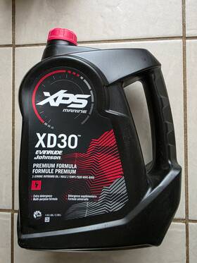 20329223 Evin-johnson Evinrude Xd30 2 Stroke Conventional Marine Engine Oil 1 Gallon