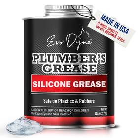 Evo Dyne 741813585437 Silicone Grease 8oz Paste Plumbers Made In Usa - Multi