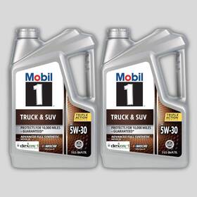 Exxonmobil 124596 Mobil 1 5w30 Full Synthetic Engine Oil 5 Quart For Truck And Suv 2 Pack