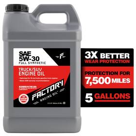 209906-1 Factory Racing Parts Oil Sae 5w-30 Full Synthetic Truck Api Sp Gf-6a 2.5 Gallons