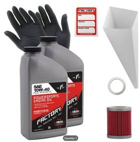 Factory Racing Parts 210-1007 Sae 10w-40 2 Quart Oil Change Kit Fits Suzuki Quadrunner Lt160
