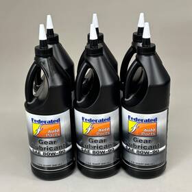 527-6080 Federated 6 Pack 1 Quart Each Heavy Duty Sae 80w-90 Gear Oil