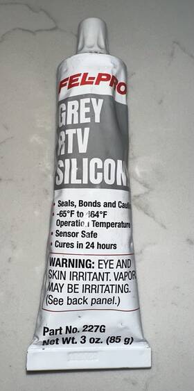 Fel-pro 227-g Felpro Grey Rtv Silicone 3oz / 85g Fel-pro Sensor Safe Tube New #227g