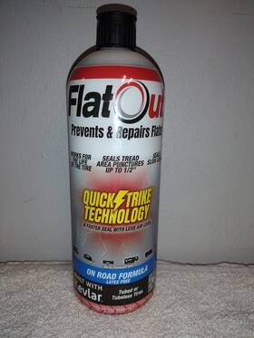 2122765 Flatout 2122765/k125 Prevent/repair Flat Tires On Road Formula Cevlar Tube Or Tubeless 2122765 Flatout 2122765/k125 Prevent/repair Flat Tires On Road Formula Cevlar Tube Or Tubeless