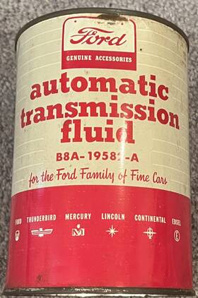 B8a-19582-a Ford Rare Fomoco 1958 Transmission Fluid Can Full B8a-19582-a Ford Rare Fomoco 1958 Transmission Fluid Can Full