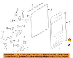 W708928s300 Ford Oem 15-23 E-transit Back Door Components-door Shell Plug