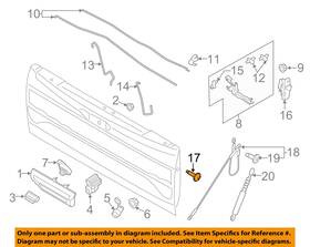 W717588s450 Ford Oem 15-23 F-150 Lightning Tail Gate Lock Hardware-latch Bolt