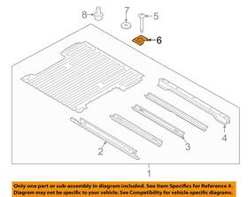 W718477s439 Ford Oem 96-22 F-250 Super Duty Pick Up Box Floor-mount Bolt Nut