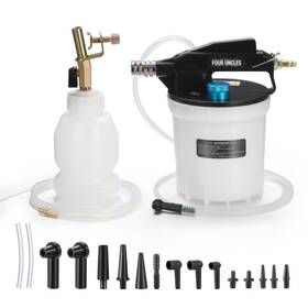 Four Uncles Fu004a Brake Bleeder Vacuum Pump Kit - Pneumatic 2l With Acc White& Black