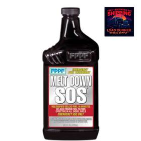 Fppf 00124 Melt Down Sos Diesel Fuel Additive 32oz Emergency De-gel Treatment