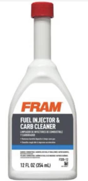 F320-12 Fram Fuel Injector And Carburetor Cleaner For Optimal Engine Performance 12 Pack