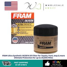 Xg3614p Fram Ultra Synthetic Xg3614 Oil Filter For Toyota Ford Jeep And More Ultimate