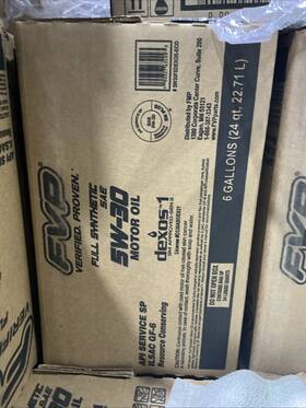 5w30fsoexos-eco Fvp 5w-30 Full Synthetic Motor Oil 6 Gallon Bag